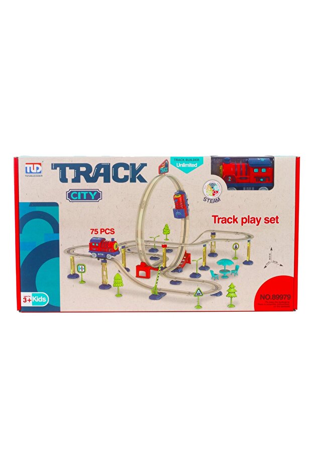 Mocha Toys 75 Parça – SpinRail 360° Dönebilen Tren Seti