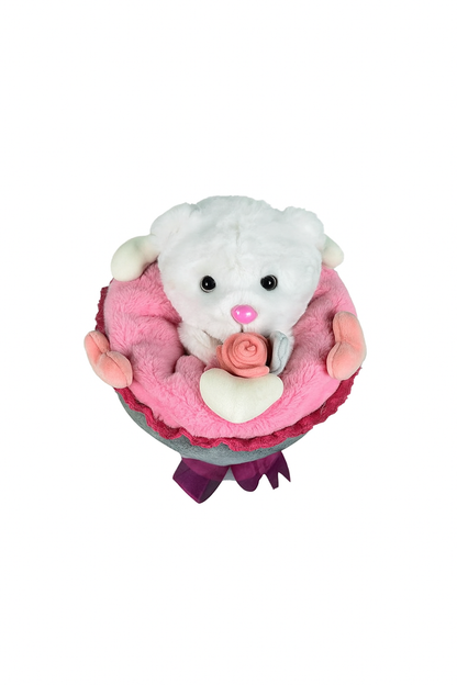 Buket Ayıcık Kalpli - 30 Cm