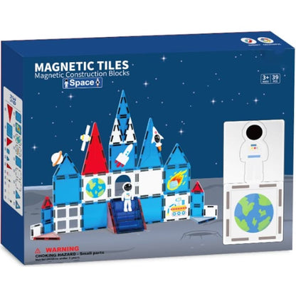 Eğitici Mıknatıslı Yapı Bloğu - 39 Parça Uzay